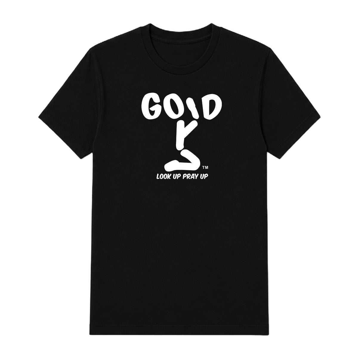 GOD adult T-shirt Black front — Original