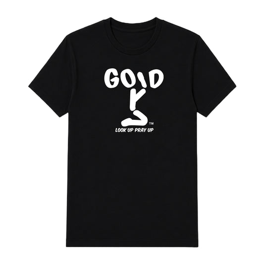 GOD adult T-shirt Black front — Original