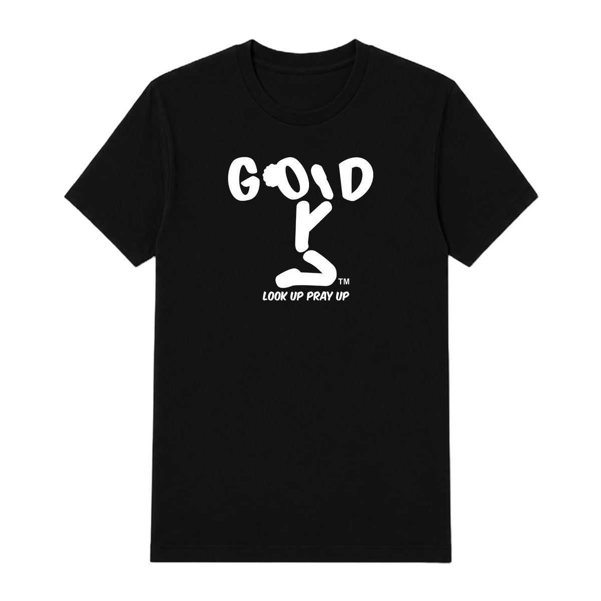 GOD adult T-shirt Black front — Bun