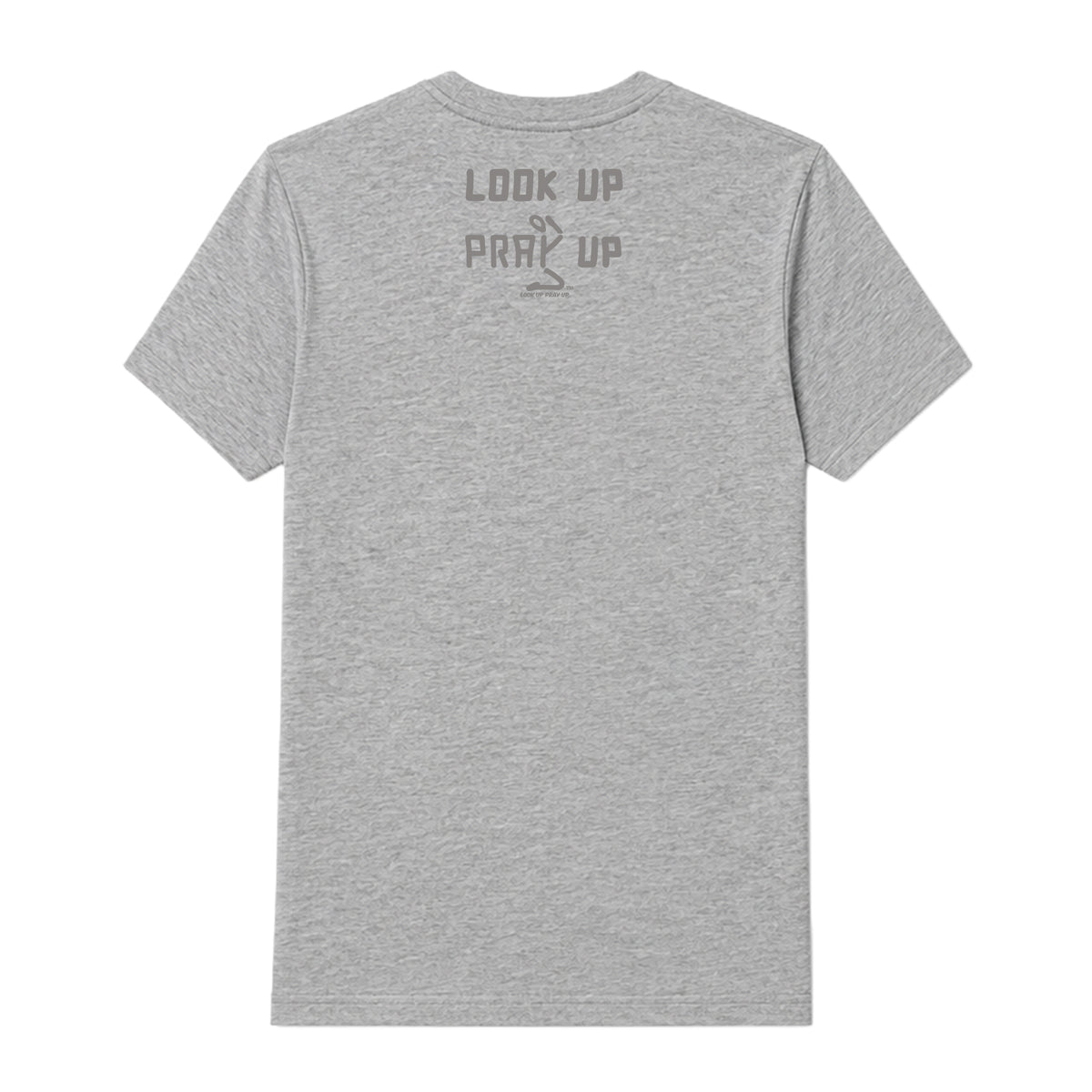 GOD IS GOOD adult T-shirt Sport Gray back — Original profile