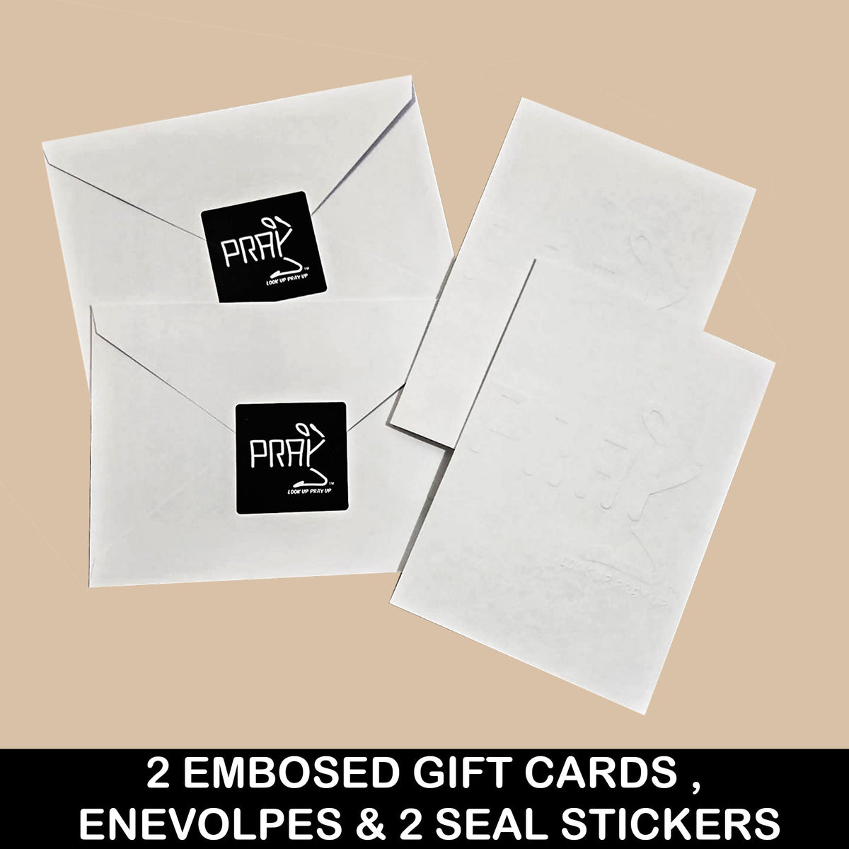 Gift cards envelopes and seal stickers