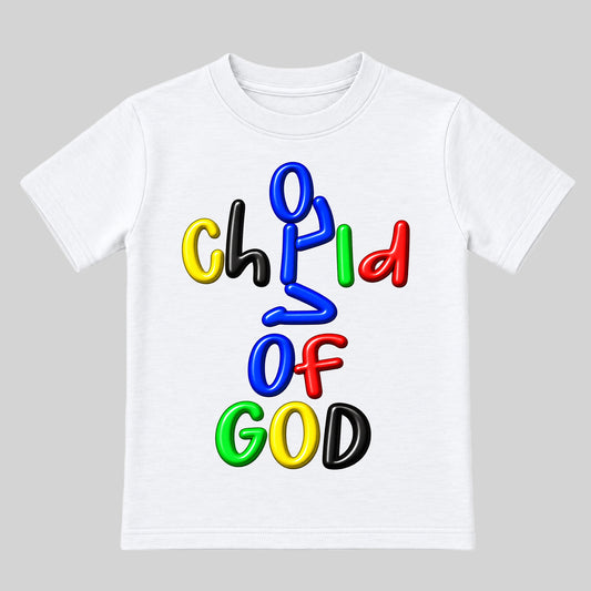 CHILD OF GOD White Christian kids T-shirt front, Original profile