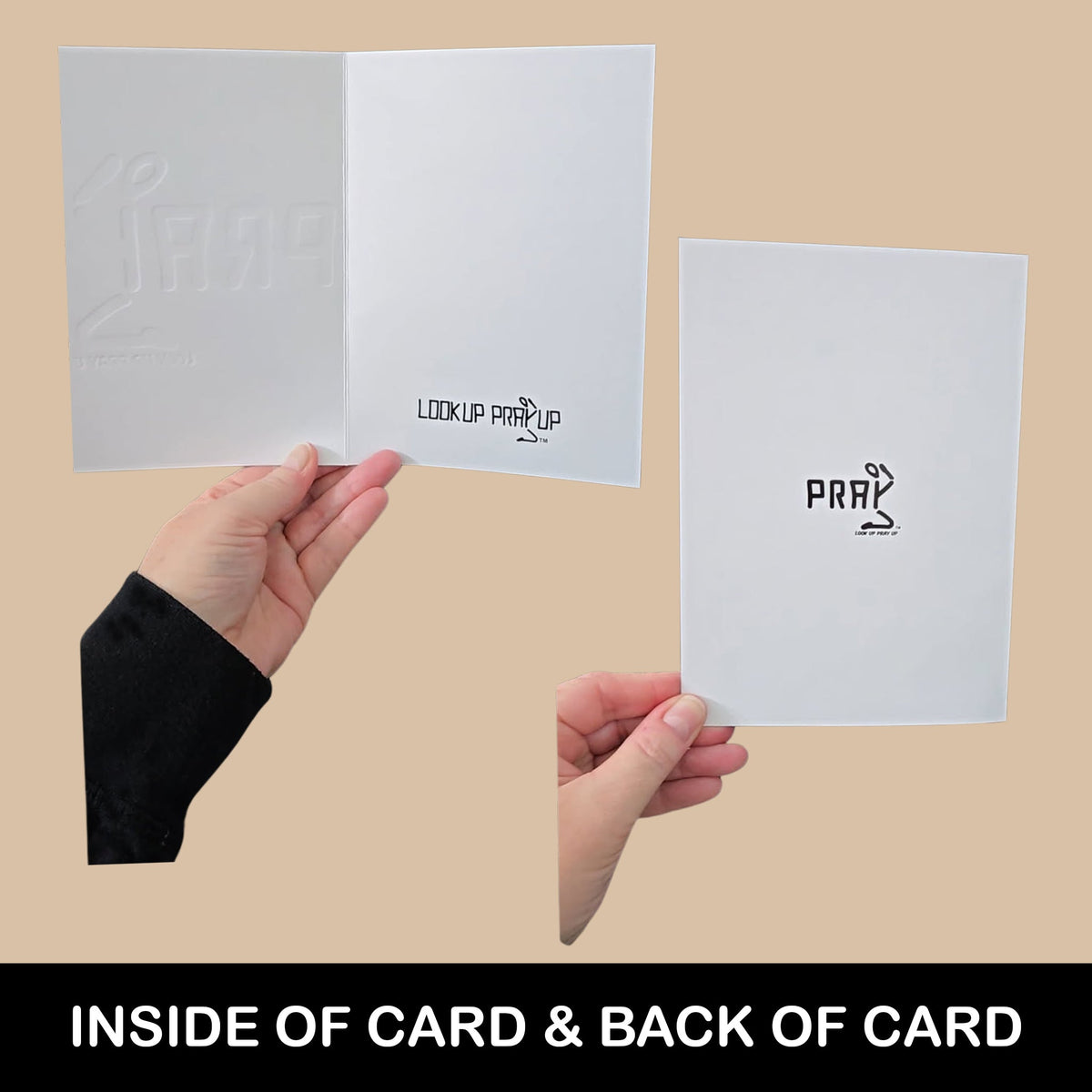 Gift card inside and back