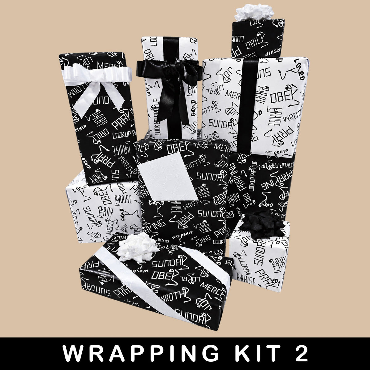 LOOK UP PRAY UP Premium Gift Wrapping Kit 2