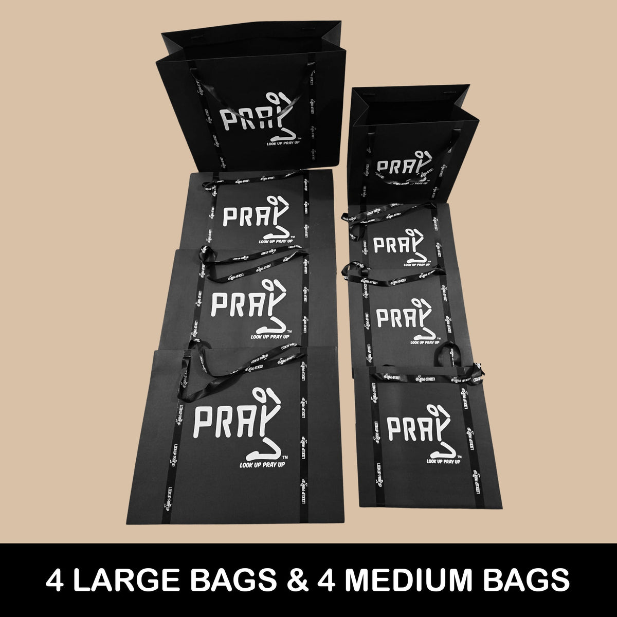 Kit 3 large and medium gift bags
