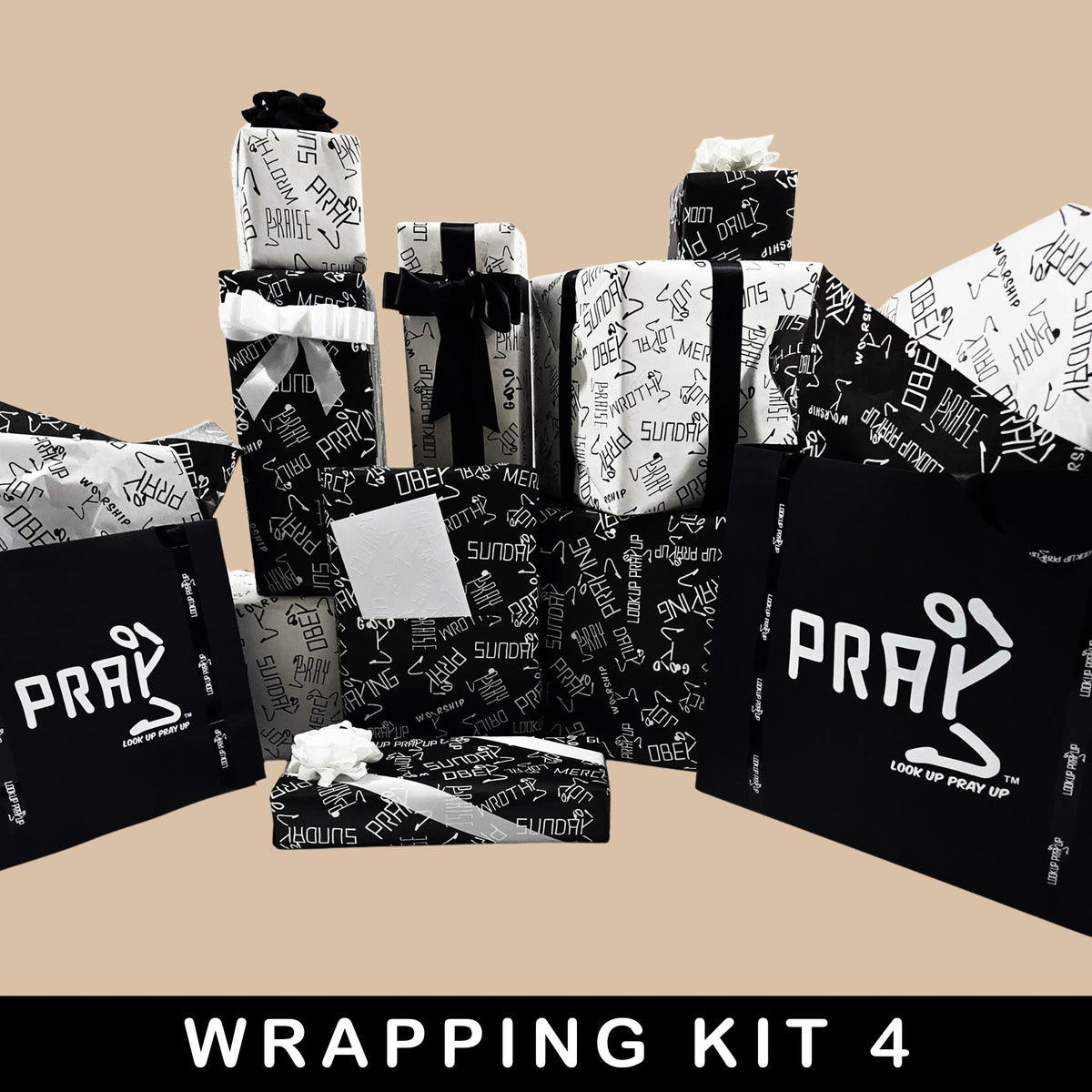 LOOK UP PRAY UP Premium Gift Wrapping Kit 4