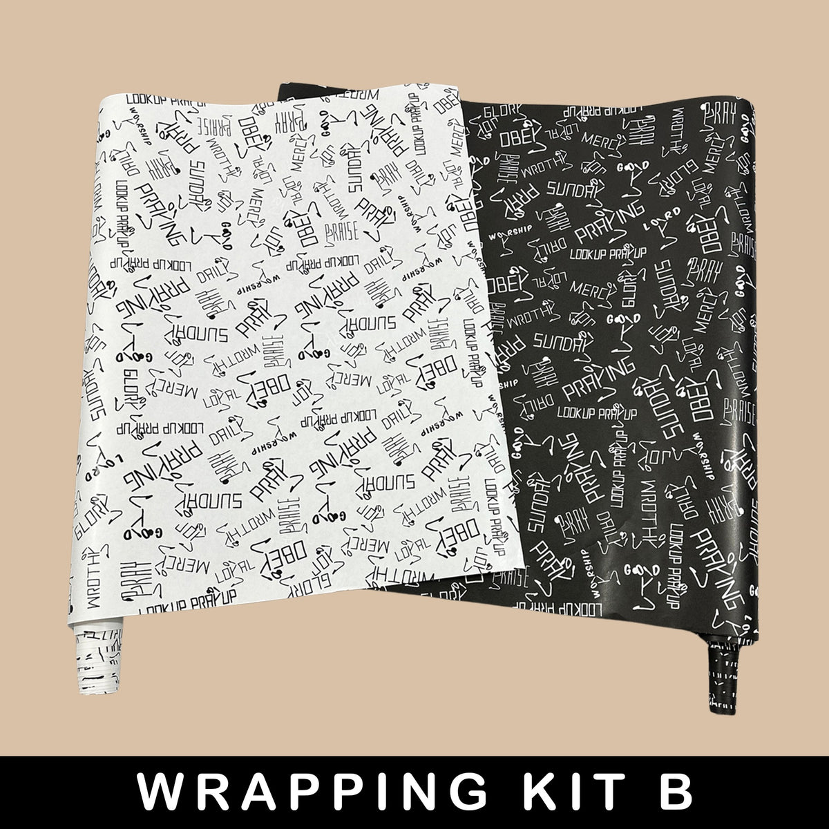 LOOK UP PRAY UP Premium Gift Wrapping Kit B