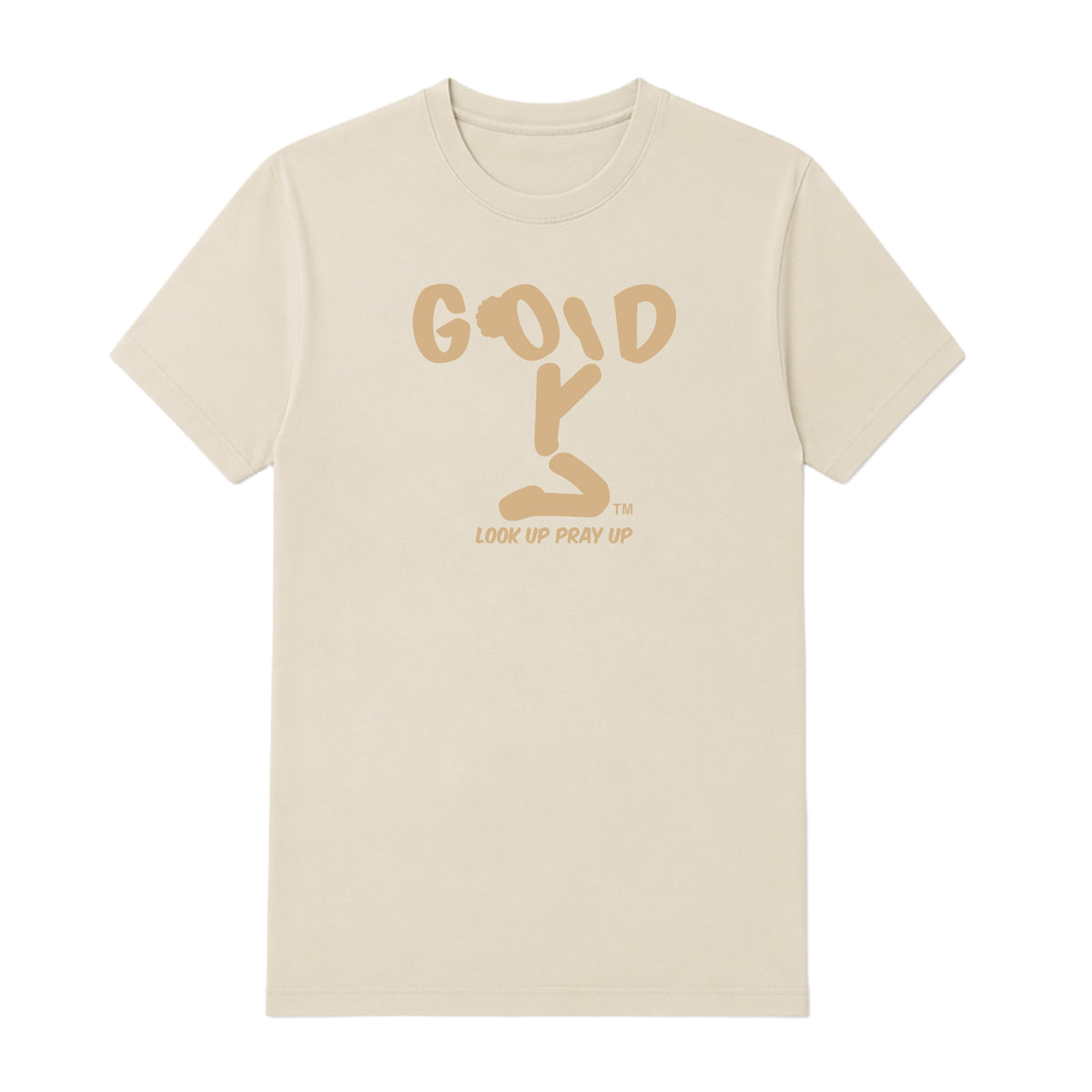 GOD adult T-shirt Natural front — Bun
