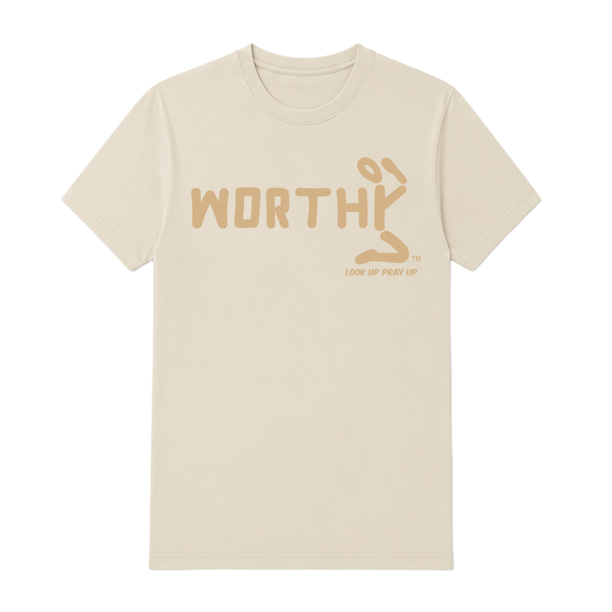 WORTHY adult T-shirt Natural front — Original