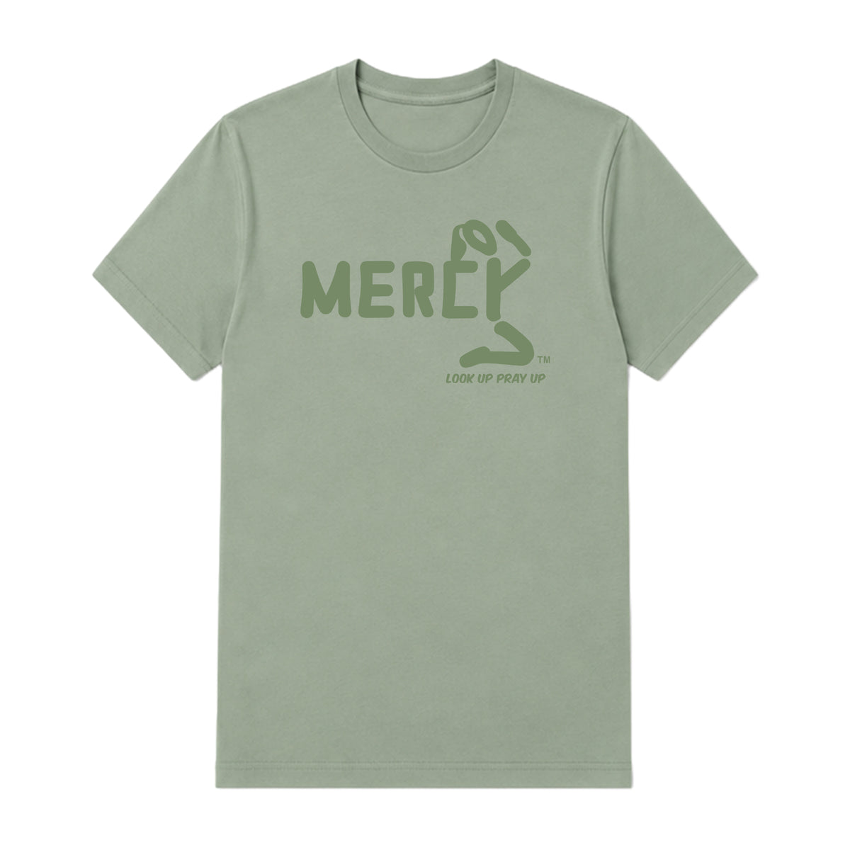 MERCY adult T-shirt Sage front — Ponytail