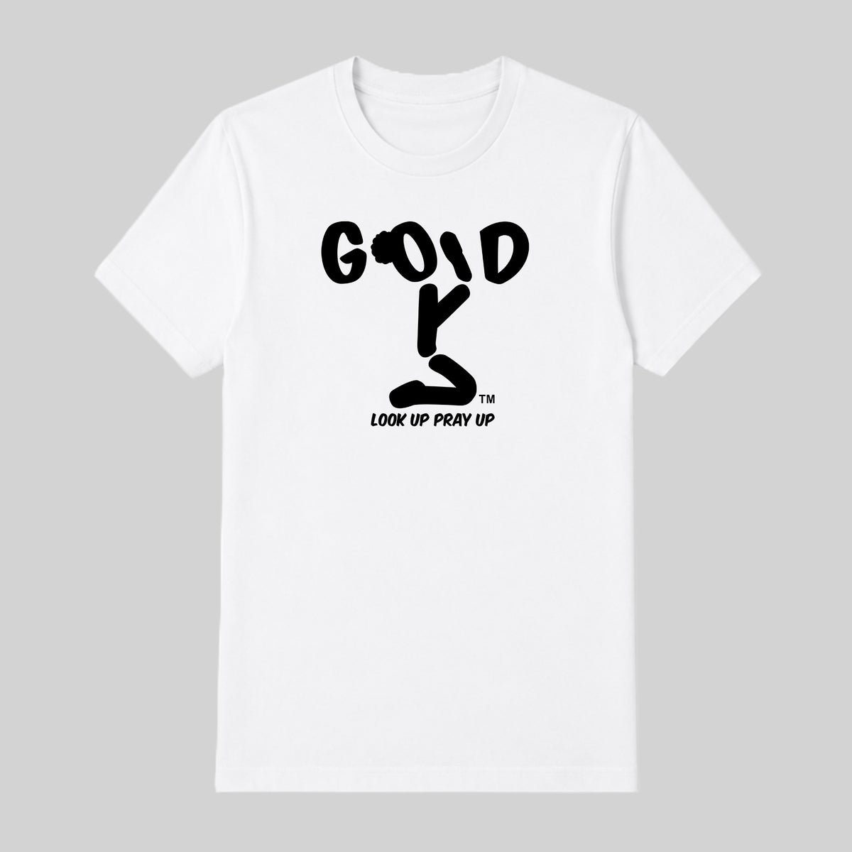 GOD adult T-shirt White front — Bun