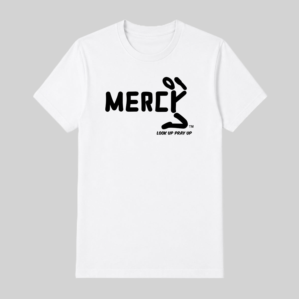 MERCY adult T-shirt White front — Original