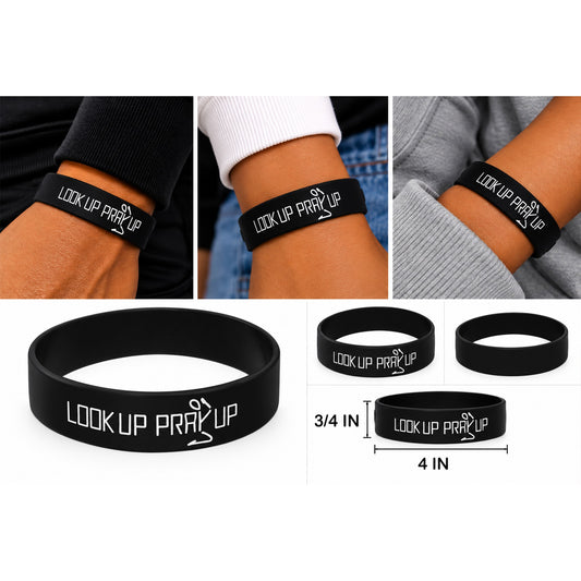 Look Up Pray Up Original profile wristband 3-pack